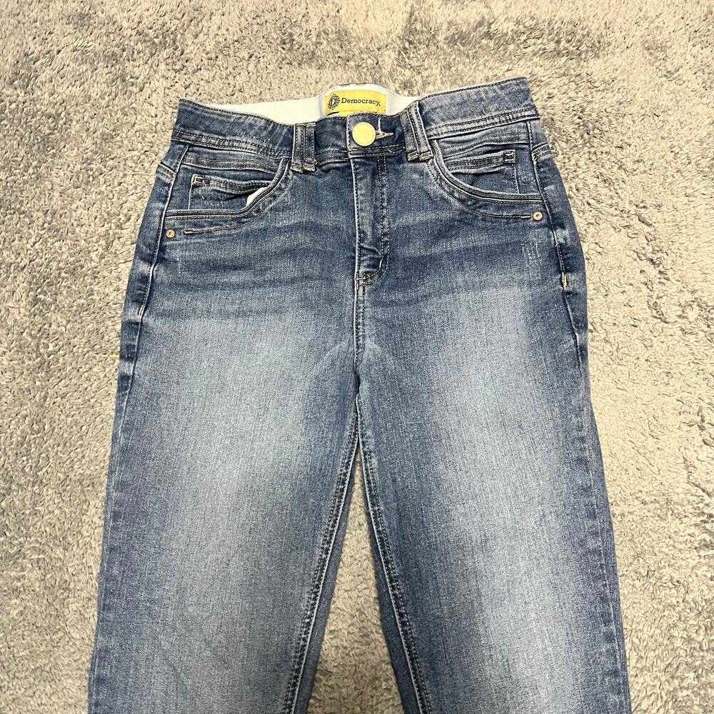 Democracy Ab Tech Jeans Pants Women 6 (29x28.5) Ankle Blue Denim - Picture 2 of 11